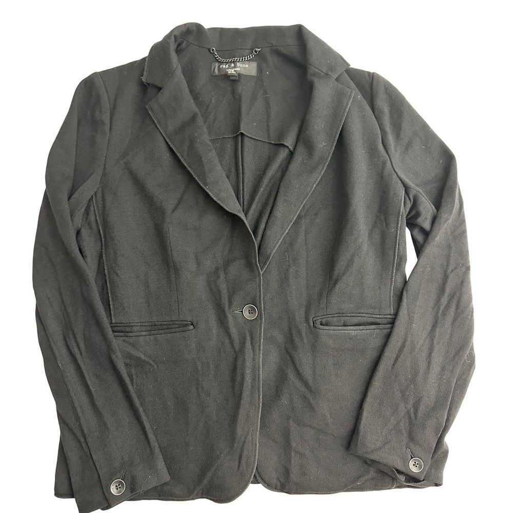 Rag & Bone New York Black Blazer Jacket‎ Womens Size 8 Career Business Casual